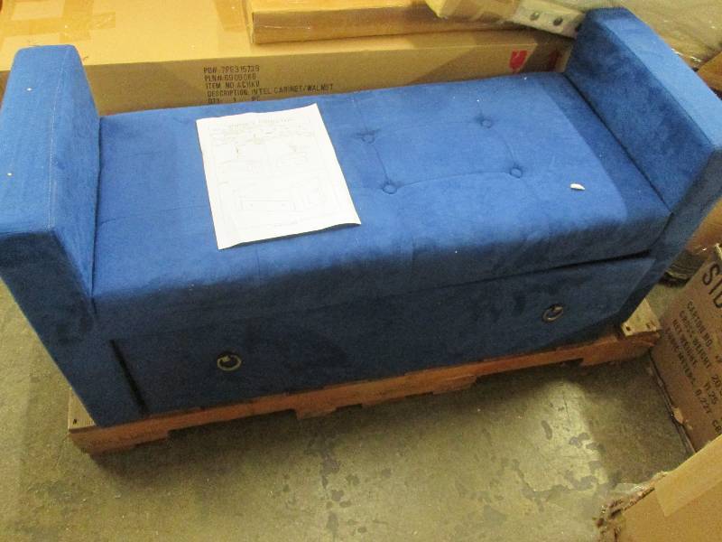 lot 209 image: In-Seat Storage Bench open box, no ...