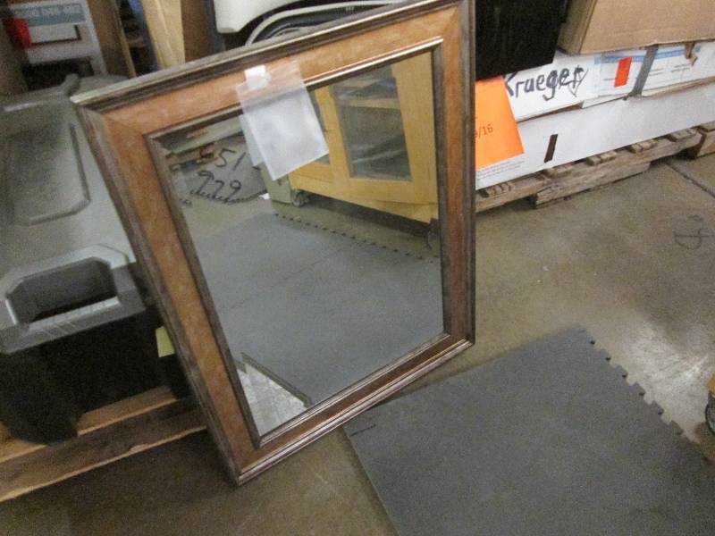 lot 11 image: 24x30 Lucerne Mirror Antique Pewter...