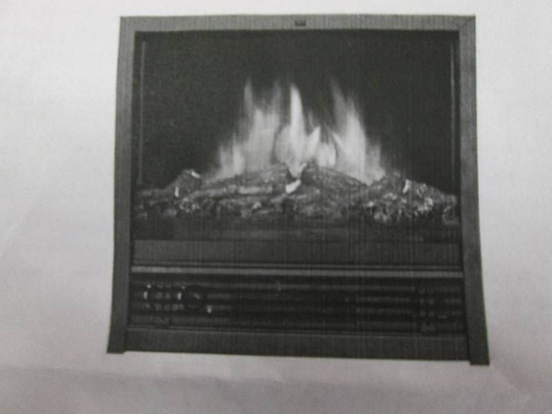 lot 213 image: Electric Fireplace Insert 23.5x24W ...