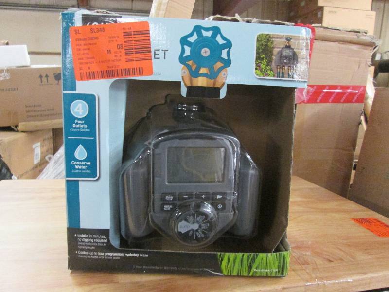 lot 13 image: Orbit  4-Outlet Integrated Watering...