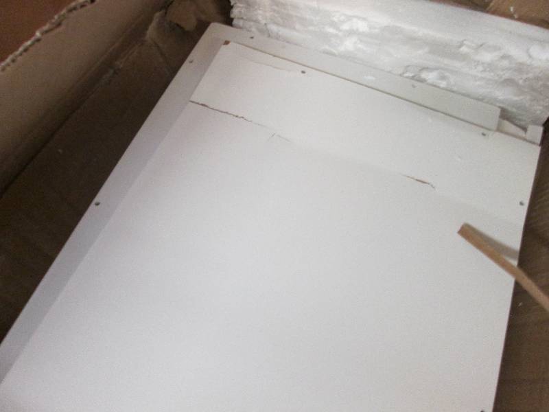 lot 218 image: White Bath Space Saver open box, cr...