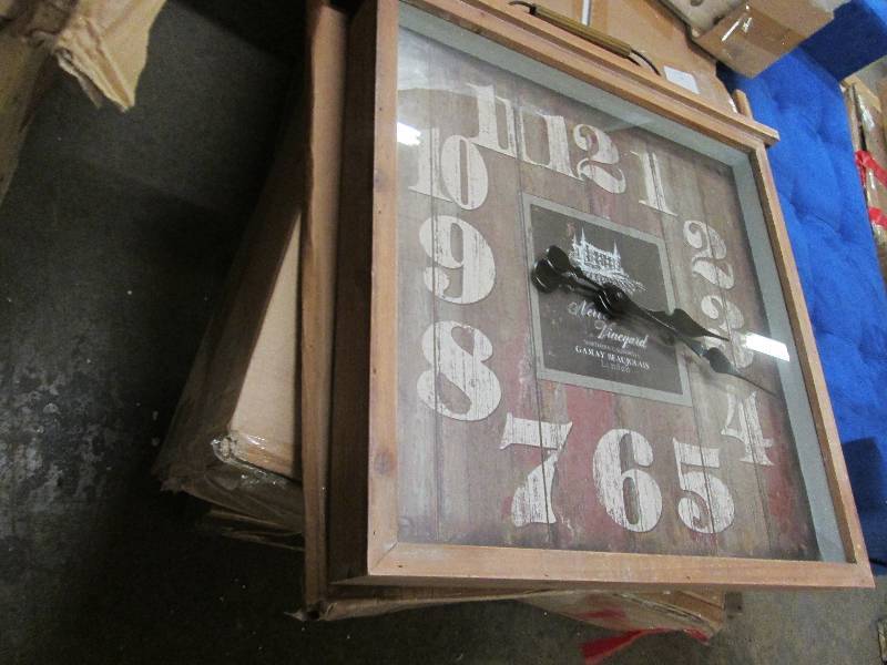 lot 220 image: Weathered Wall Clock open box, unte...