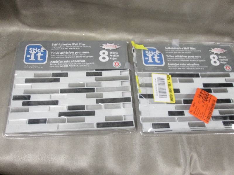 lot 69 image: Lot of 2 Stick-It Self Adhesive Wal...