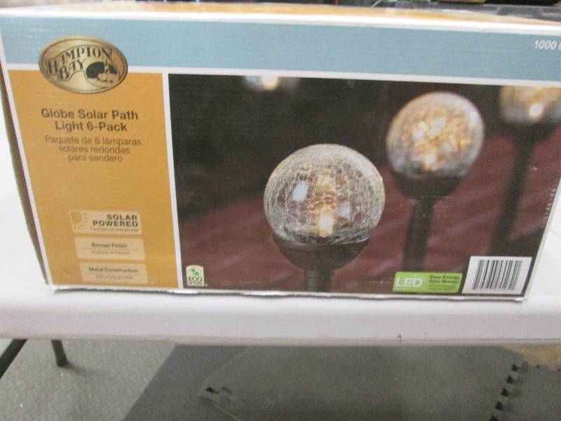 lot 77 image: Hampton Bay Globe Solar Path Light ...
