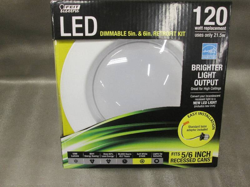 lot 105 image: Lot of 4 Feit Electric 5 in. and 6 ...