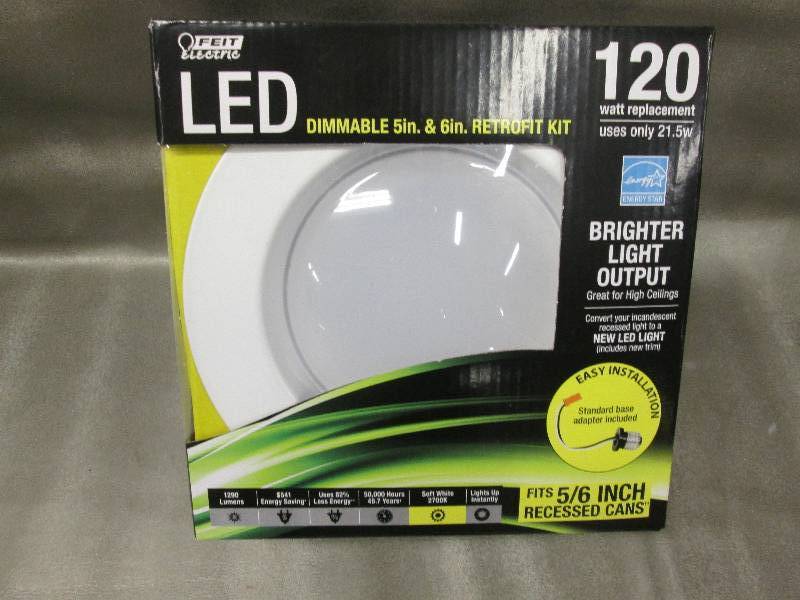 lot 106 image: Lot of 4 Feit Electric 5 in. and 6 ...