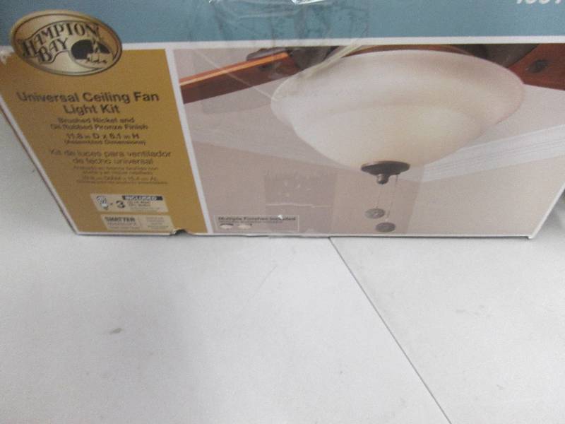 lot 114 image: Hampton Bay Universal Ceiling Fan L...