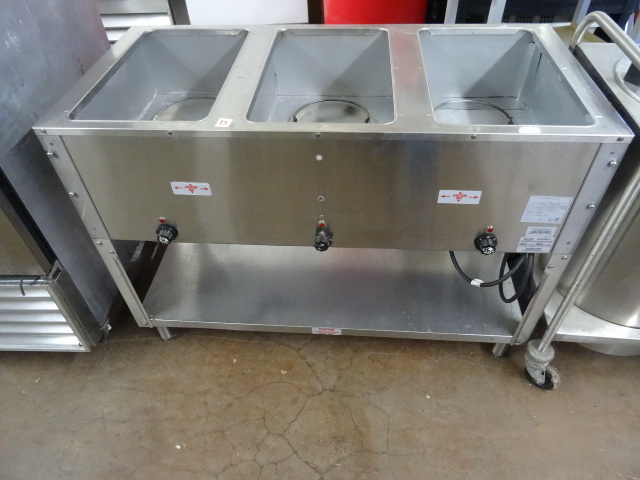 Electric 3 basin hot food table.  M...