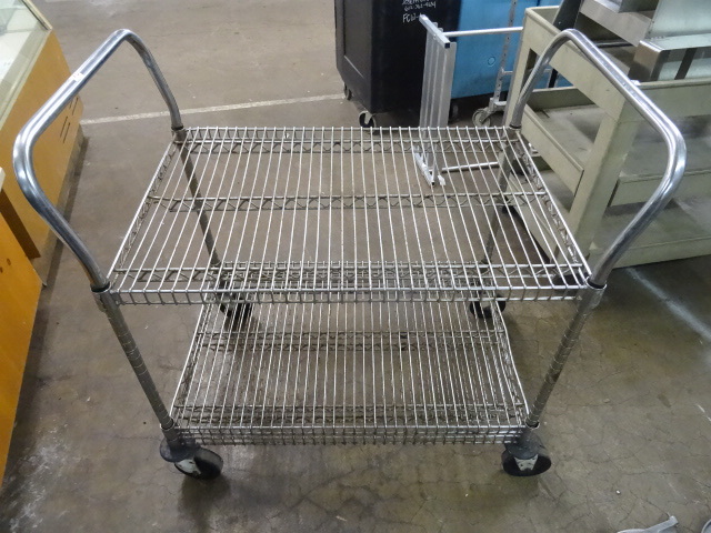 NSF 2 tier wire cart. 24 x 36 x 40...