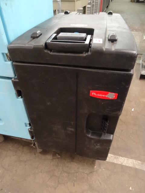Rubbermaid food holding cabinet. In...