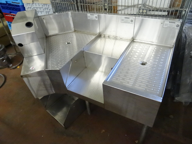 2 stainless bar pieces. Krowne NSF....