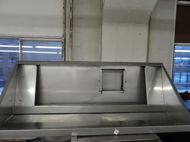 Stainless hood for concession trail...