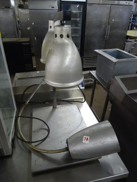 2 food heat lamps...