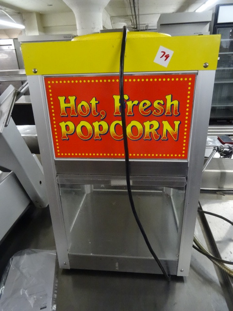 Hot fresh popcorn warming cabinet...
