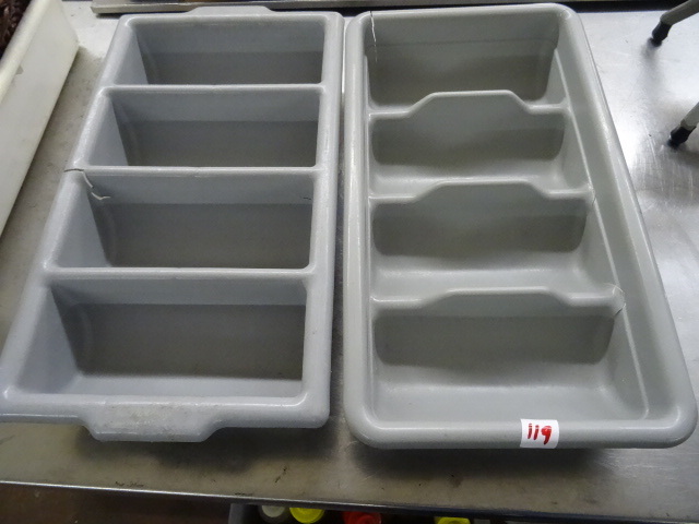 2 silverware bins...