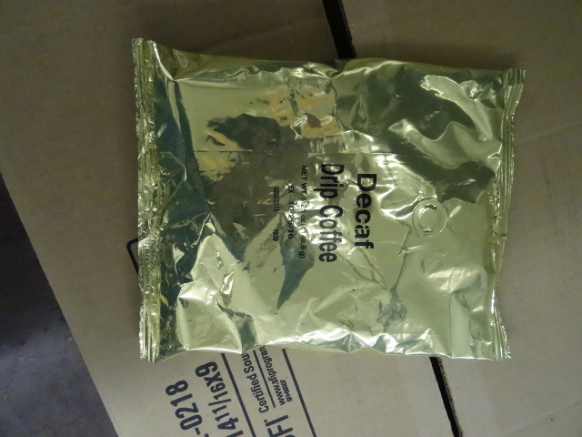 Decaf dripp coffee packets. Approx ...