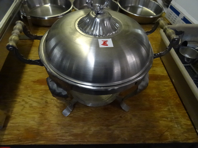 Round chaffing pan...