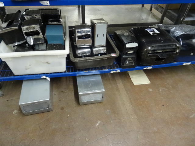 Napkin and roll towel dispensers...