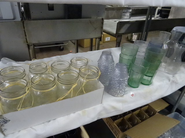 Caning jars. Misc glasses....