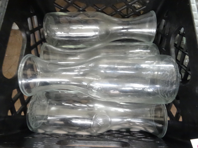 Glass wine and juice caraffes...