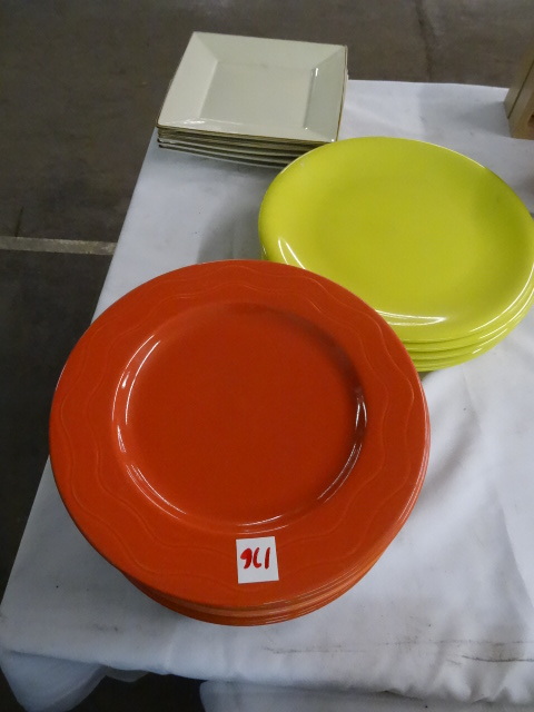 12 syracuse plates. 13 yellow pla...