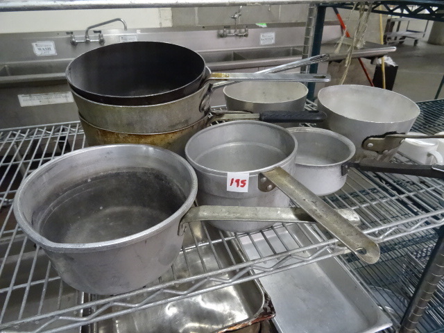 Misc aluminum pots...