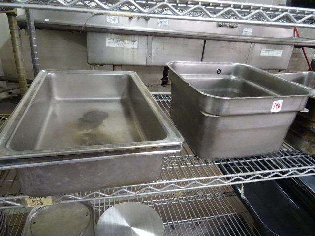 Misc full and half prep pans...