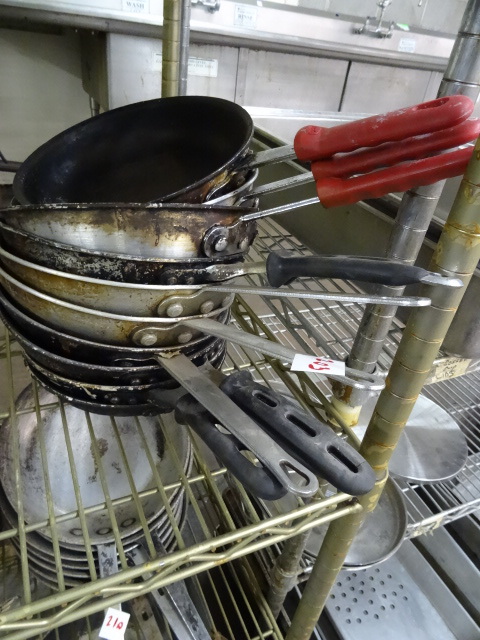 8 sautee pans...