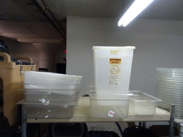 Misc plastic containers...