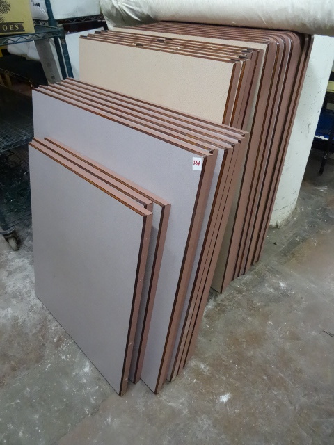 Misc table tops. All same colr. Dif...