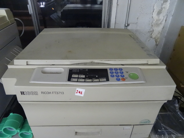Ricoh FT3713 copy machine. Verifone...