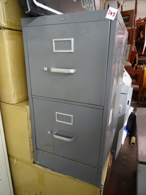 15 metal 2 door file cabinet...