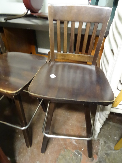4 wood stools. 30 seat height...