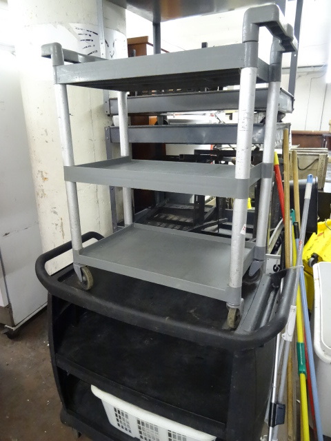 2 service carts. 4 wheel. ...