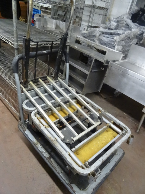 3 misc wheeled warehouse carts...