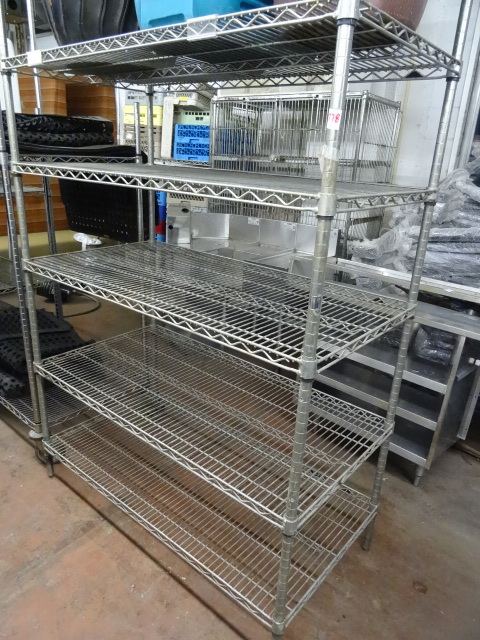 NSF wire shelf unit. 48 x 24 x 75...
