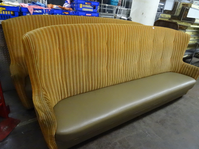 2 high back restaurant booths. 115 ...