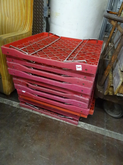 13 fold up bread racks....