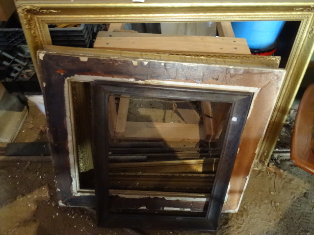 4 Vintage Wood Picture Frames