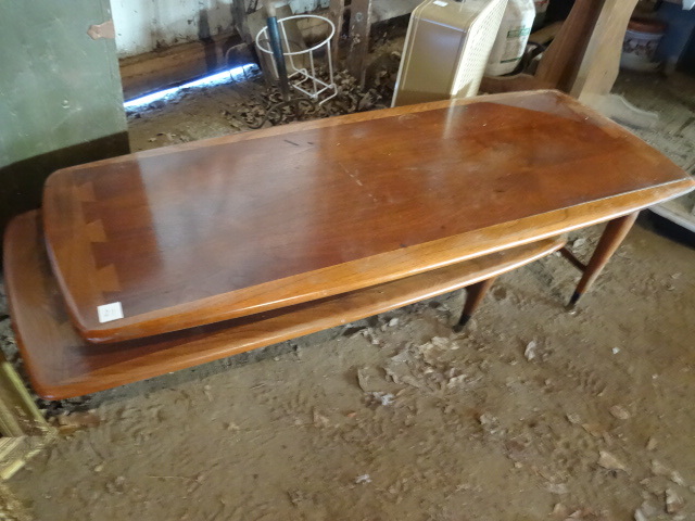 Vintage Coffee Table.  Bottom Table moves out for an extra Table.  52 x 20 x 15