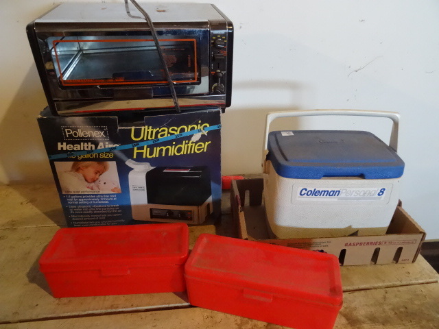 Toatmaster Toaster Oven.  Pollenex Humidifier, Lunch Box and More