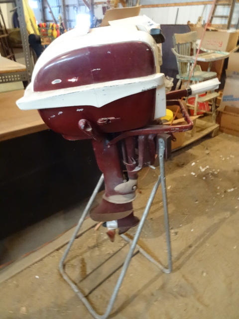 Johnson Ad-11 Outboard Motor.  Comes with Stand.  Engine is Free