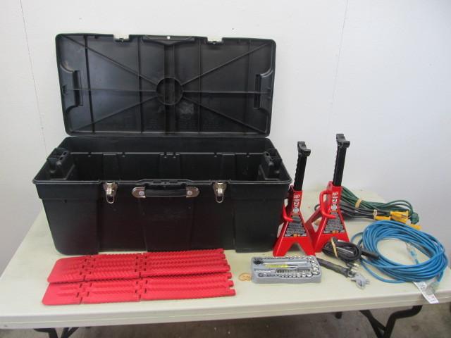 Heavy Duty Storage Tote wTools #1