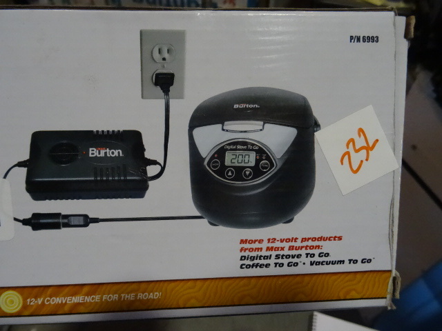 lot 232 image: NEW Max Burton 200 Watt 12 Volt Converter Instantly convert 12 volt appliances for use on 120 Volt AC power
