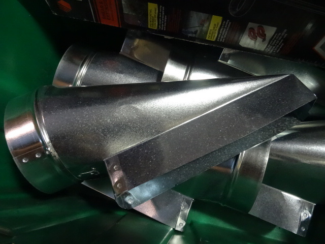 lot 234 image: NEW ENTIRE BIN HVAC Galvanized Angle Boots 3 in x 10 in x 6 in PLUS Black and Decker Shear and Shrubber Extension Handle