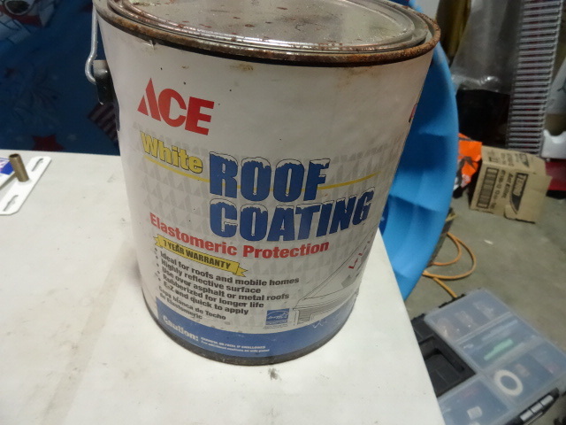 lot 235 image: NEW Qty 6 Gallons Elastomeric Roof Coating, White Premium Coating. Estimated $240 retail