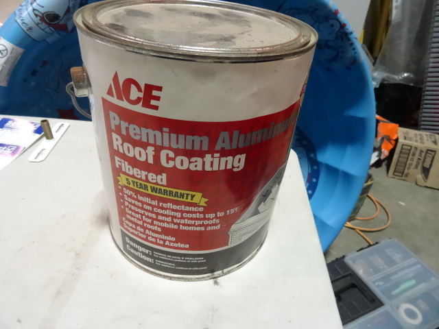 lot 236 image: NEW Qty 6 Gallons Premium Aluminum Roof Coating estimated $120 retail