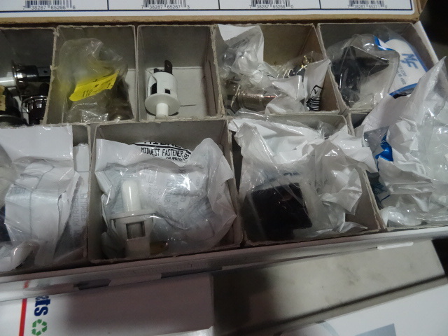 lot 246 image: NEW BOX of Momentary Switches. Approx retail $100