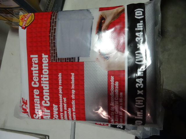 lot 263 image: NEW LOT Qty 4 Square Central Air Conditioner Covers. 30X34x34 in Approx retail $76