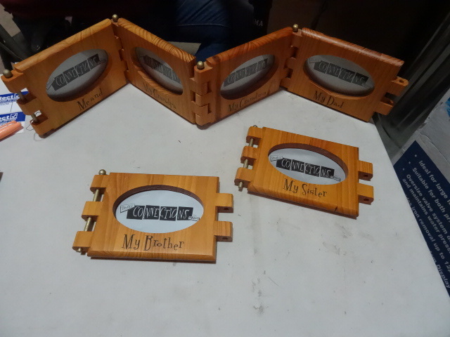 lot 293 image: NEW LOT Qty 6 Family Connectors Picture Frames (see pictures) includes Me and... Retail $73